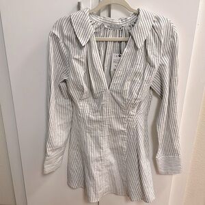 Zara striped mini dress